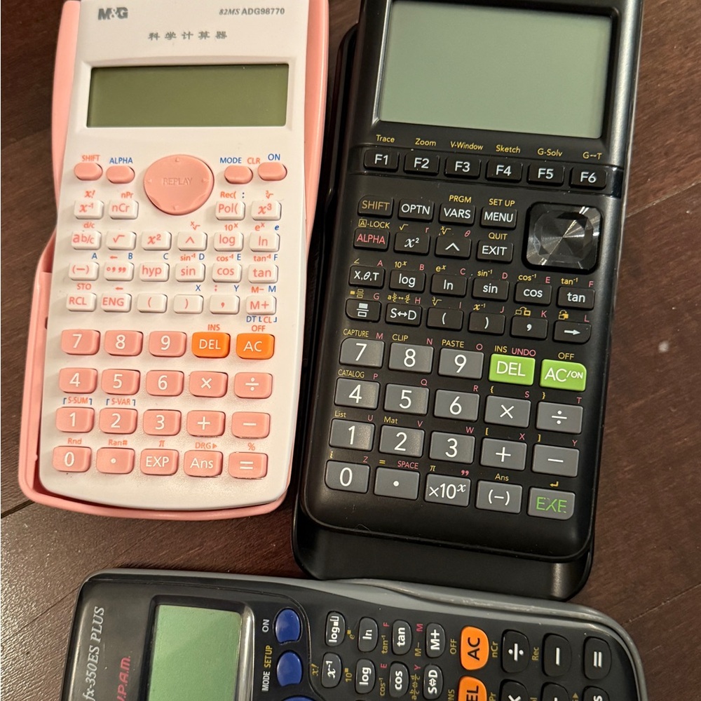 Pink Scientific Calculator - Compact Pocket Calculator